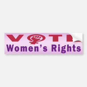 Vote Women's Rights 1 Bumper Sticker