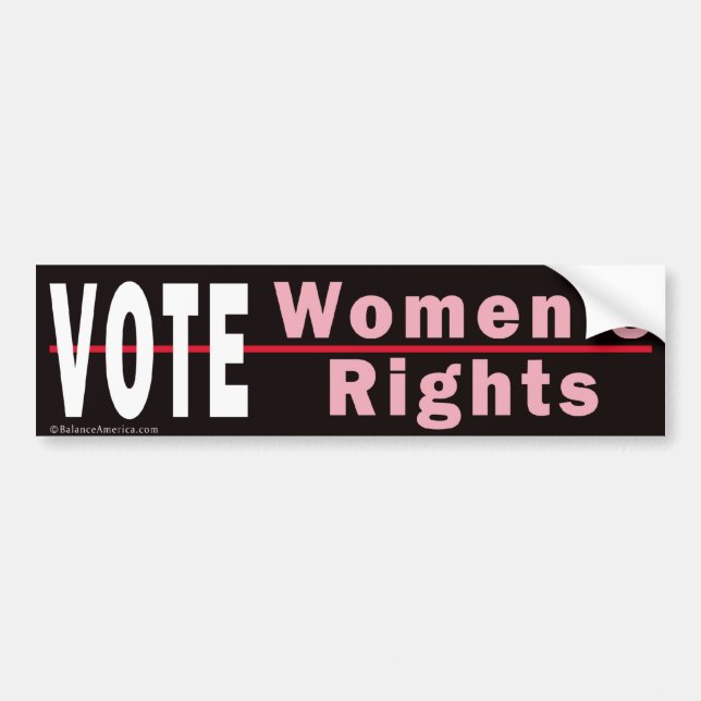 Vote Women's Rights 2 Bumper Sticker (Front)