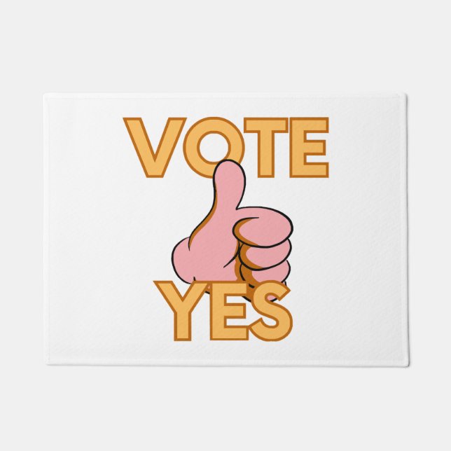 Vote yes  doormat (Front)