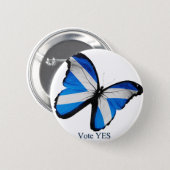 Vote Yes for Scottish Independence 6 Cm Round Badge (Front & Back)