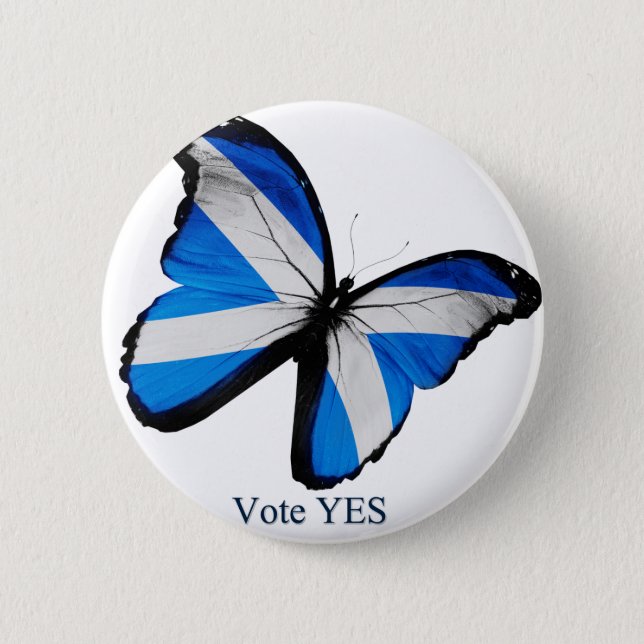 Vote Yes for Scottish Independence 6 Cm Round Badge (Front)