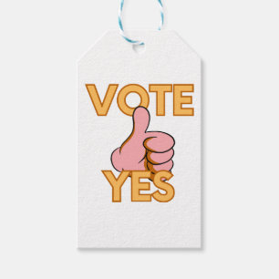 Vote yes gift tags