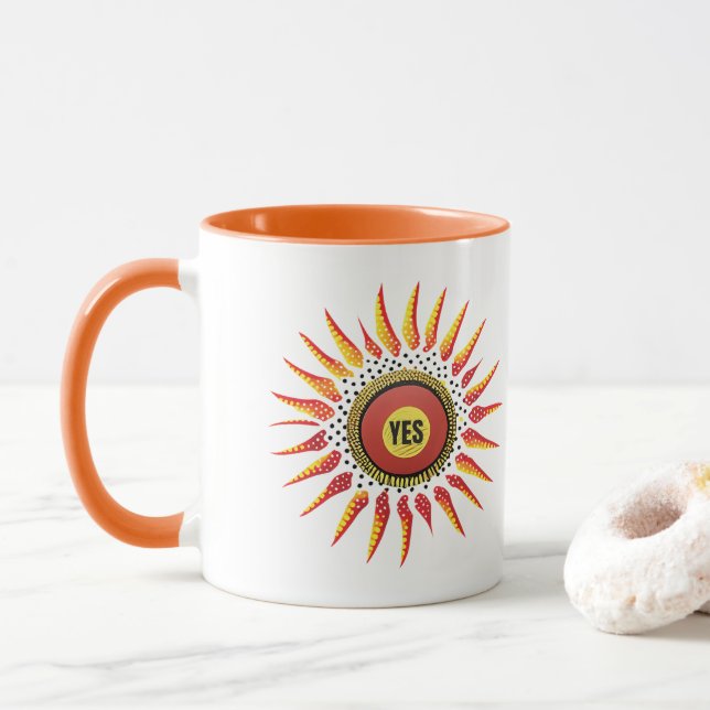 Vote Yes Indigenous Voice to Parliament Mug (With Donut)