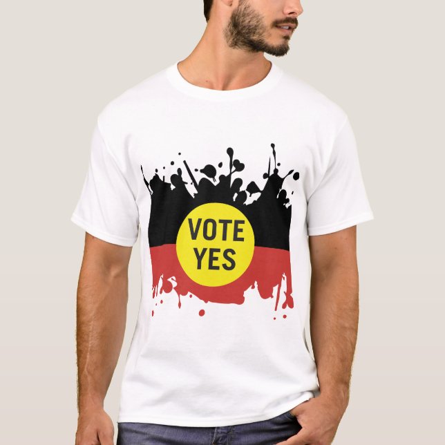 Vote Yes Indigenous Voice to Parliament T-Shirt (Front)