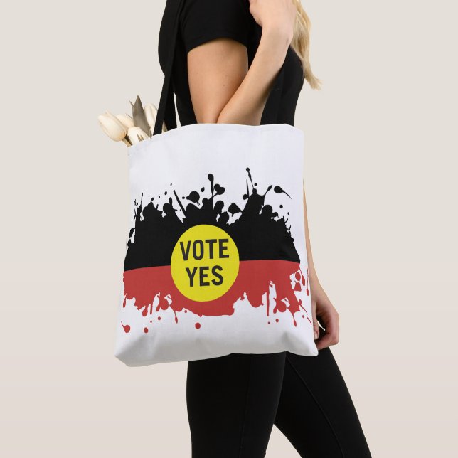 Vote Yes Indigenous Voice to Parliament Tote Bag (Close Up)