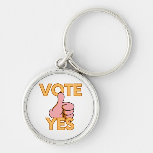 Vote yes  key ring (Front)