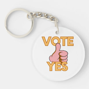 Vote yes  key ring