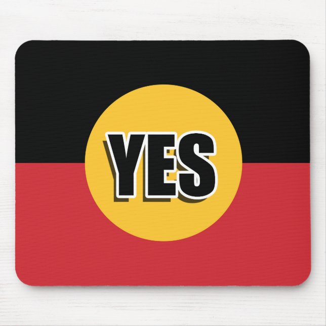 Vote yes mouse mat (Front)