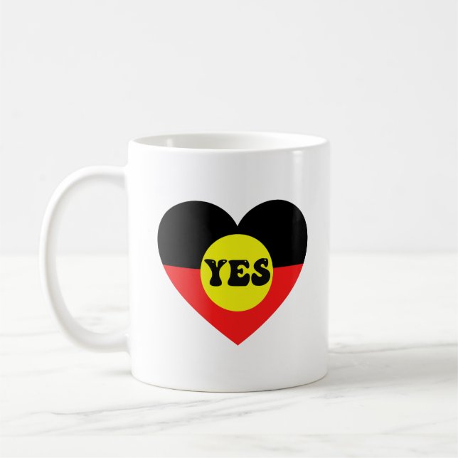 Vote Yes To The Voice - Indigenous Voice  Coffee Mug (Left)