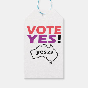 Vote Yes To The Voice Of Indigenous Australian Gift Tags