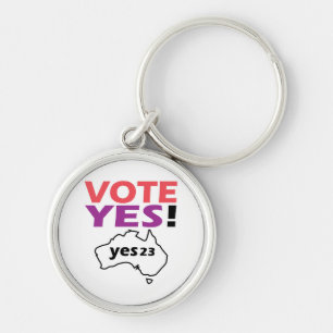 Vote Yes To The Voice Of Indigenous Australian  Key Ring