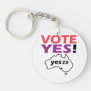 Vote Yes To The Voice Of Indigenous Australian  Key Ring