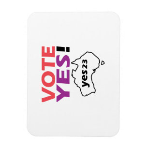 Vote Yes To The Voice Of Indigenous Australian Magnet