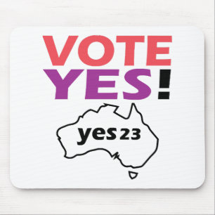 Vote Yes To The Voice Of Indigenous Australian Mouse Mat
