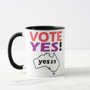 Vote Yes To The Voice Of Indigenous Australian  Mug