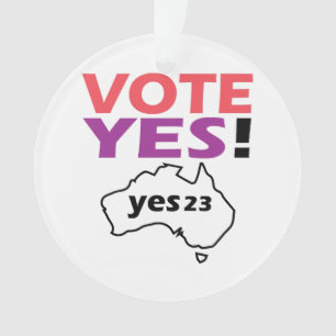 Vote Yes To The Voice Of Indigenous Australian  Ornament