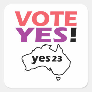 Vote Yes To The Voice Of Indigenous Australian  Square Sticker