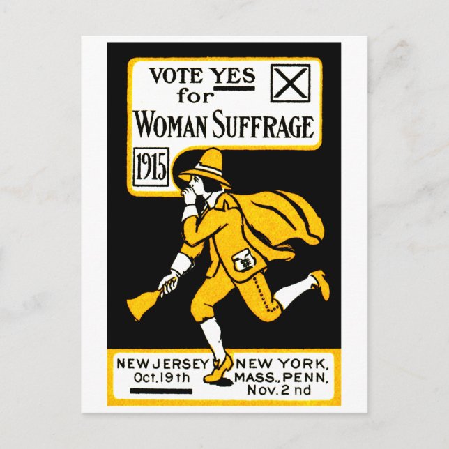 Vote Yes! Womens Suffrage 1915 Postcard (Front)