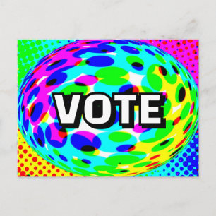 VOTE (You May Change The Word) Postcard