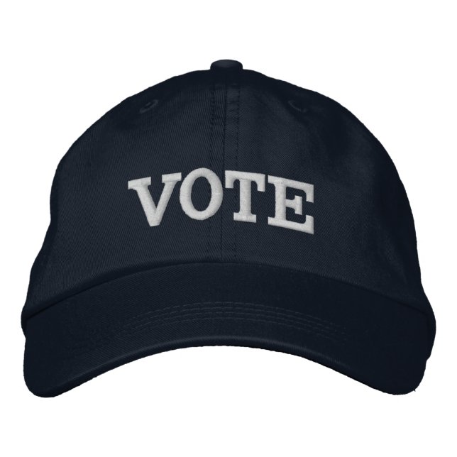 VOTE (You May Change the Words) Embroidered Hat (Front)