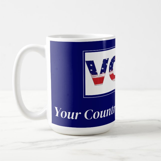 Vote Your Country Depends On It Coffee Mug (Left)