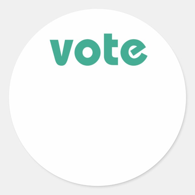 Vote Your Voice S Multicolor Rainbow  Classic Round Sticker (Front)