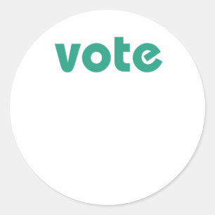 Vote Your Voice S Multicolor Rainbow Classic Round Sticker