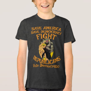 VOTE ZL X1 KP DEMOCRATIC PARTY ELECTION COST T Tri-Blend SHIRT