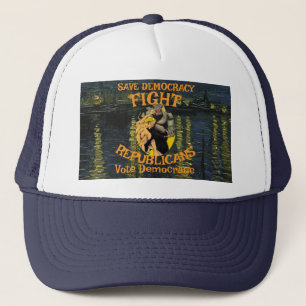 VOTE ZL X1 KP DEMOCRATIC PARTY ELECTION COST T TRUCKER HAT