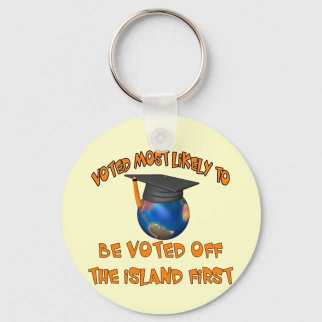 Voted Off The Island Key Ring (Front)