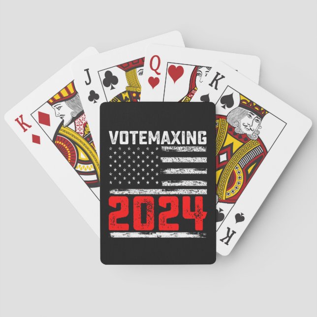 VoteMaxing 2024 Trump Presidential Election Playing Cards (Back)