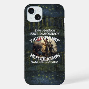 VoteNow Political Patriotic Trump Republican Party iPhone 15 Plus Case