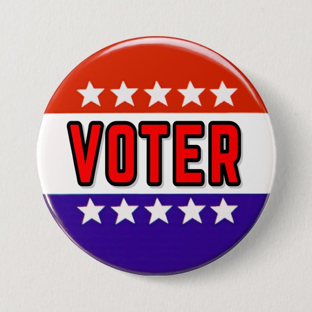Voter 7.5 Cm Round Badge (Front)
