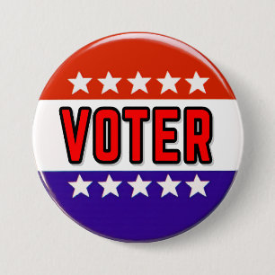 Voter 7.5 Cm Round Badge