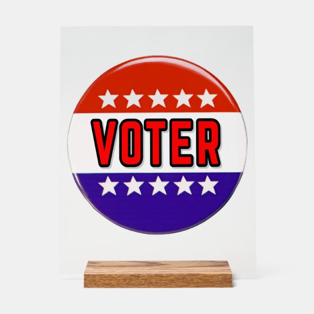 Voter Acrylic Sign (Front)