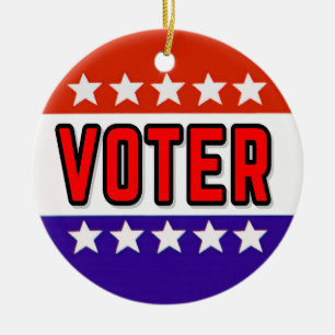 Voter Ceramic Tree Decoration