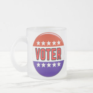 Voter Frosted Glass Coffee Mug