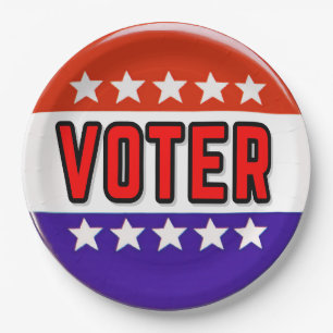 Voter Paper Plate