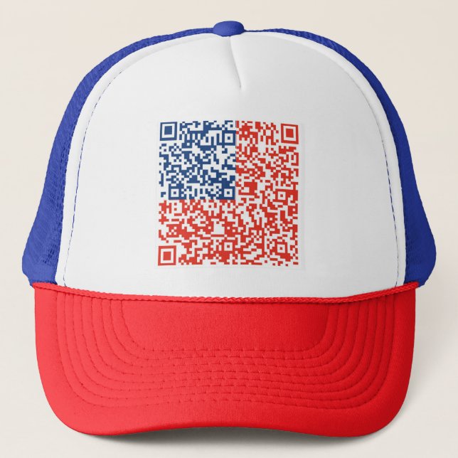 Voter Registration QR code Trucker Hat (Front)