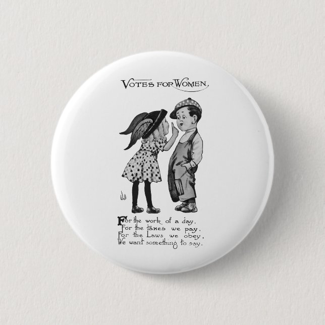Votes For Women 6 Cm Round Badge (Front)