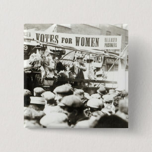 Votes for Women, August 1908 15 Cm Square Badge
