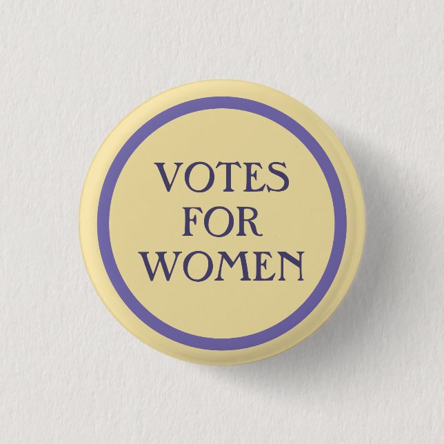 Votes for Women | Button | Purple & Yellow (Front)