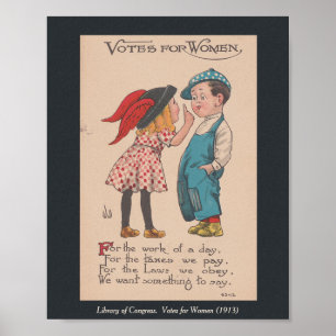 Votes for Women. Empowerment quotes Poster