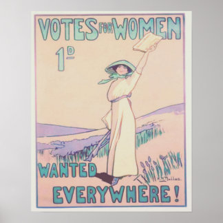 Votes for Women Everywhere Poster