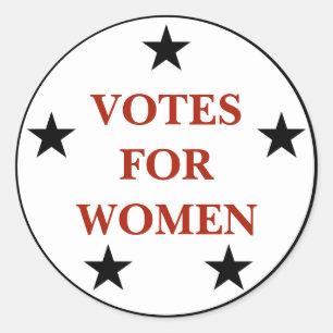 Votes for Women Historic Suffrage Pin Sticker