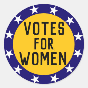 Votes for Women Historic Suffrage Pin Sticker