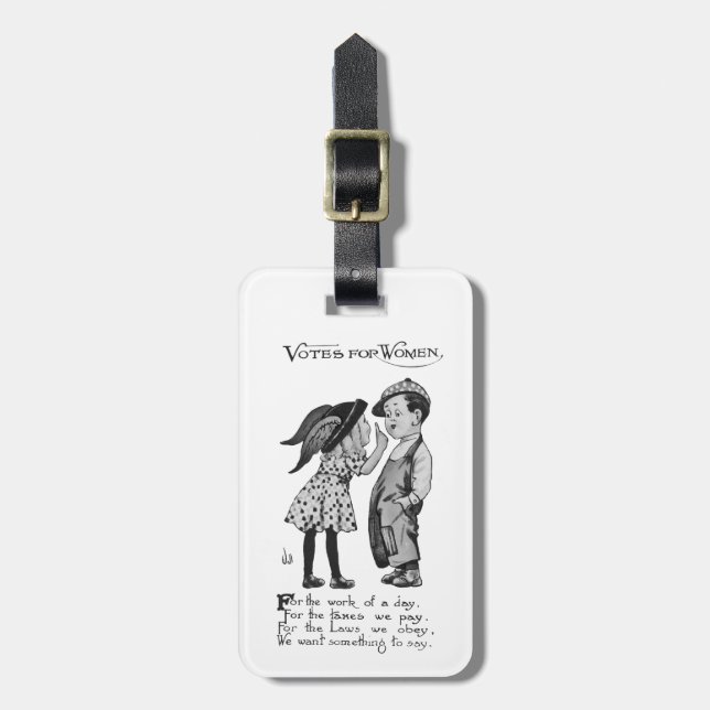 Votes For Women Luggage Tag (Front Vertical)