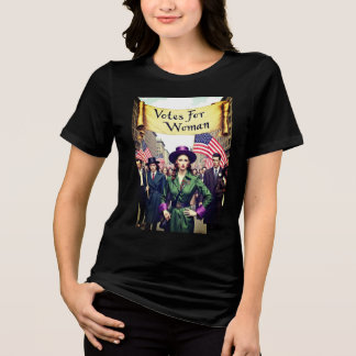 Votes For Women Suffrage 2025 Tri-Blend Shirt