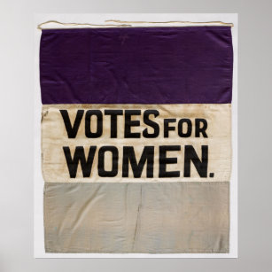 'VOTES FOR WOMEN' Suffragette Banner 1910-1920 Poster