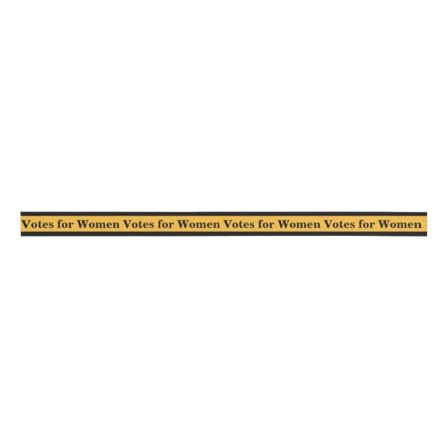 Votes for Women Suffragette Banner Sash Grosgrain Ribbon (Front)